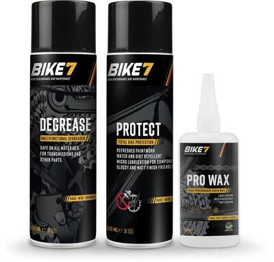 Onderhoudskit voor fietsen degrease 500 ml + protect 500ml + pro wax 150ml
