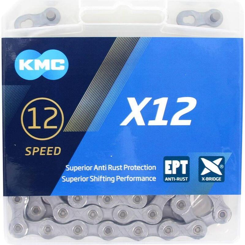 Cadena 12v 126 Eslabones  Plata  Kmc