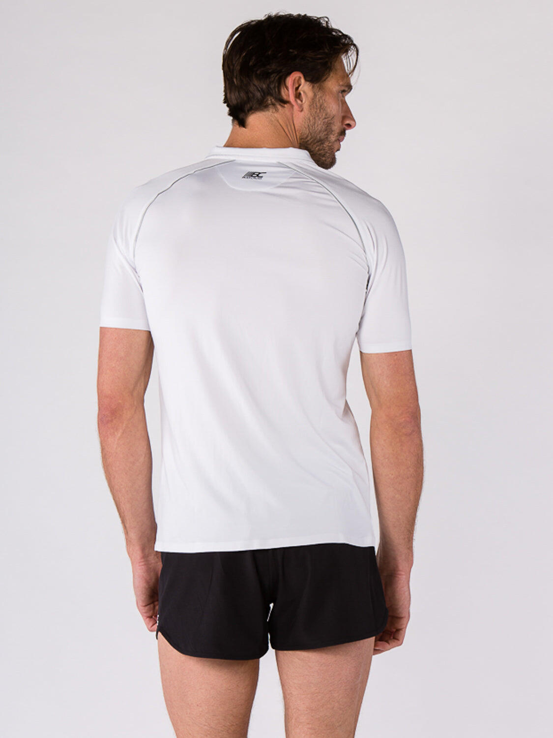 Polo OSVAL homme blanc technique zip waterproof thermocollé 2/7