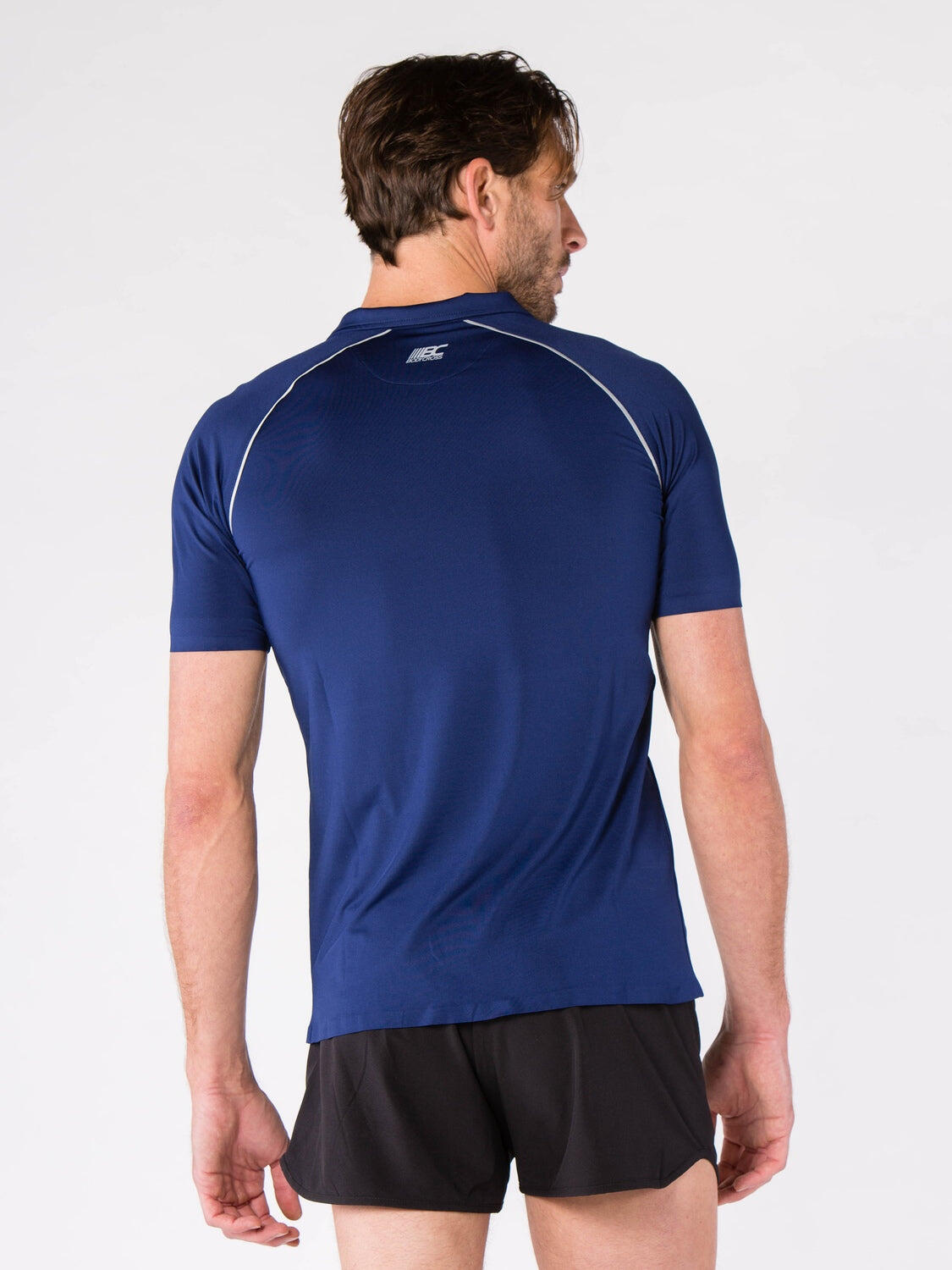 Polo OSVAL technique bleu 87% polyester 13% élasthanne 2/6