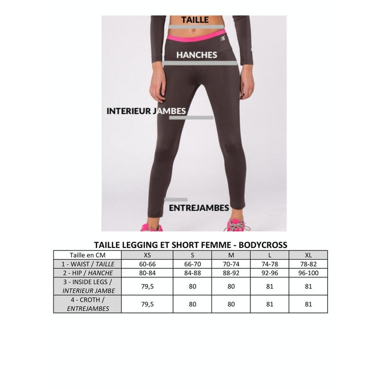 Leggings de running AGATE negro