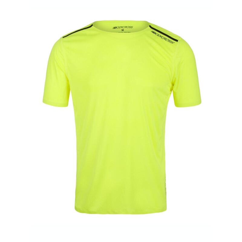 T-shirt running Oliver giallo fluorescente