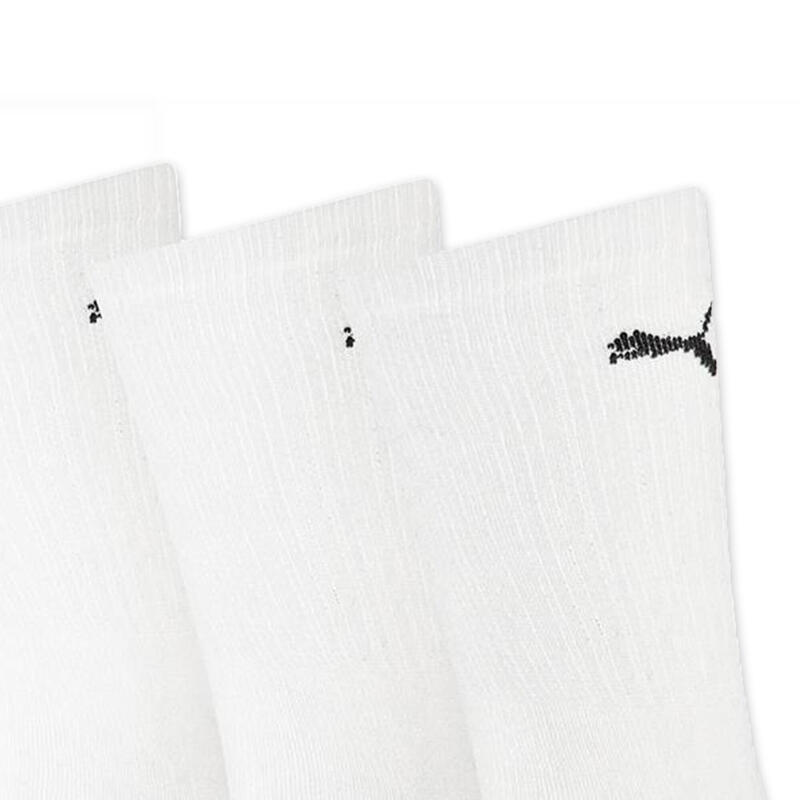 Calcetines altos de tenis Pack de 4 Puma gris negro algodón