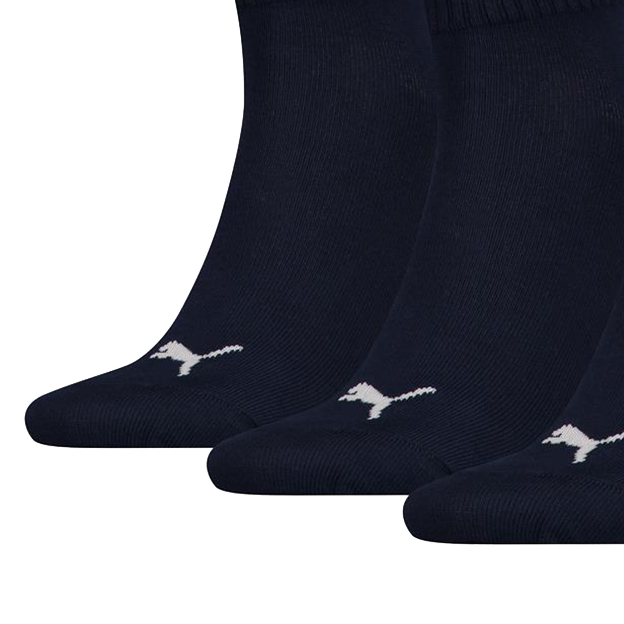 PUMA Unisex Socken, 3er Pack - Quarter, Sneaker Schwarz 39-42 2/5