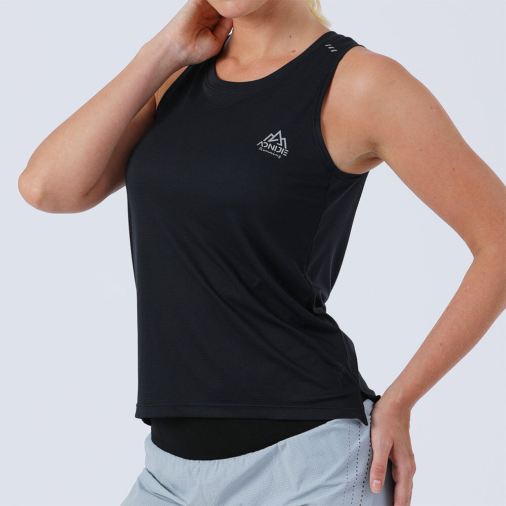 FW5129 快乾運動背心| 超輕量| Toray面料| 女裝- 黑色- DECATHLON