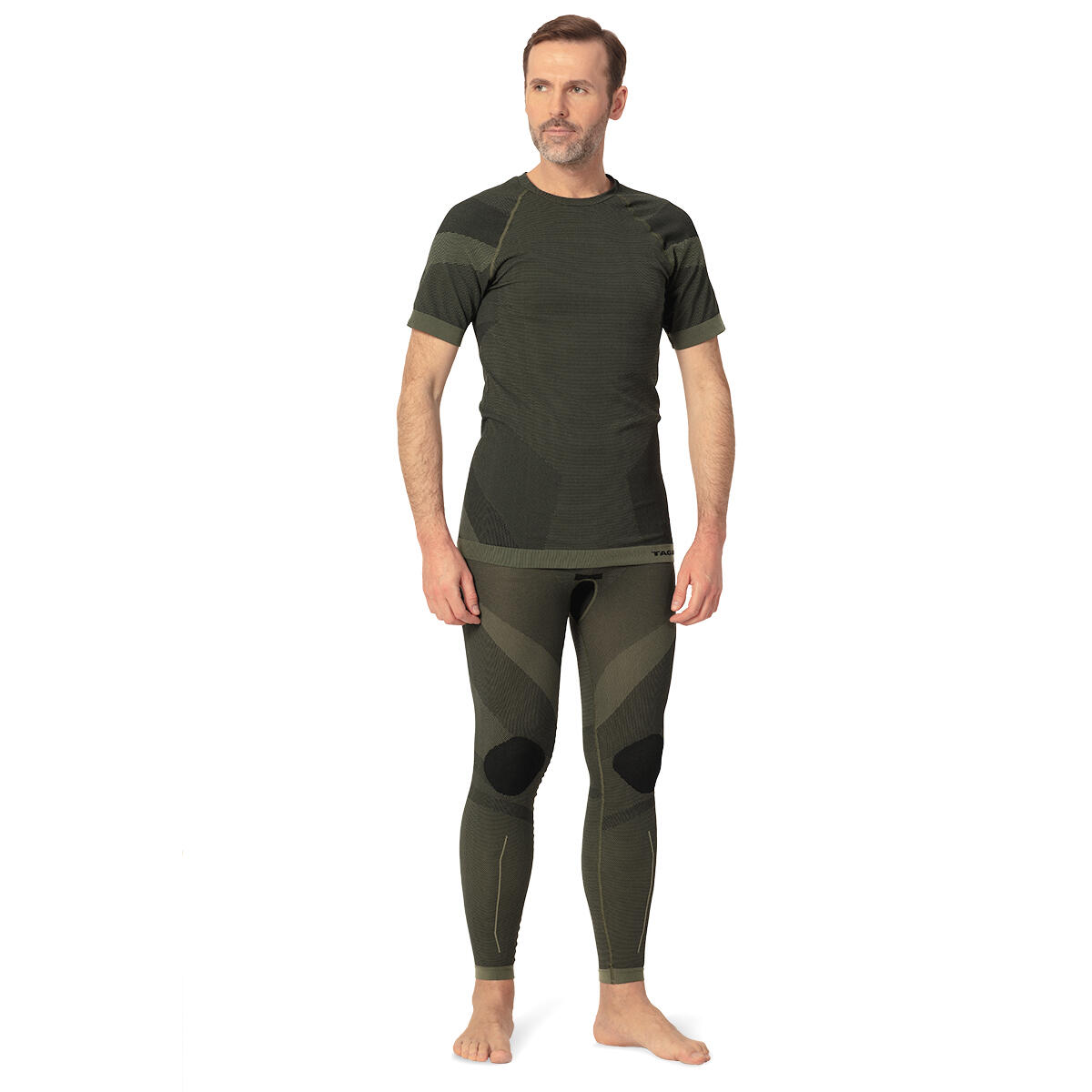 Leggings térmicos para hombre con iones de plata Tagart Woodsman verde 3/5