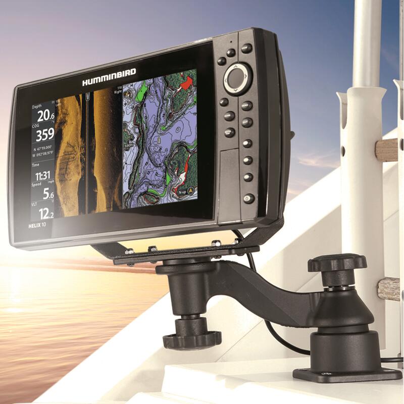 Support de montage Horizontal déporté pour sondeurs et combinés 6 à 12"