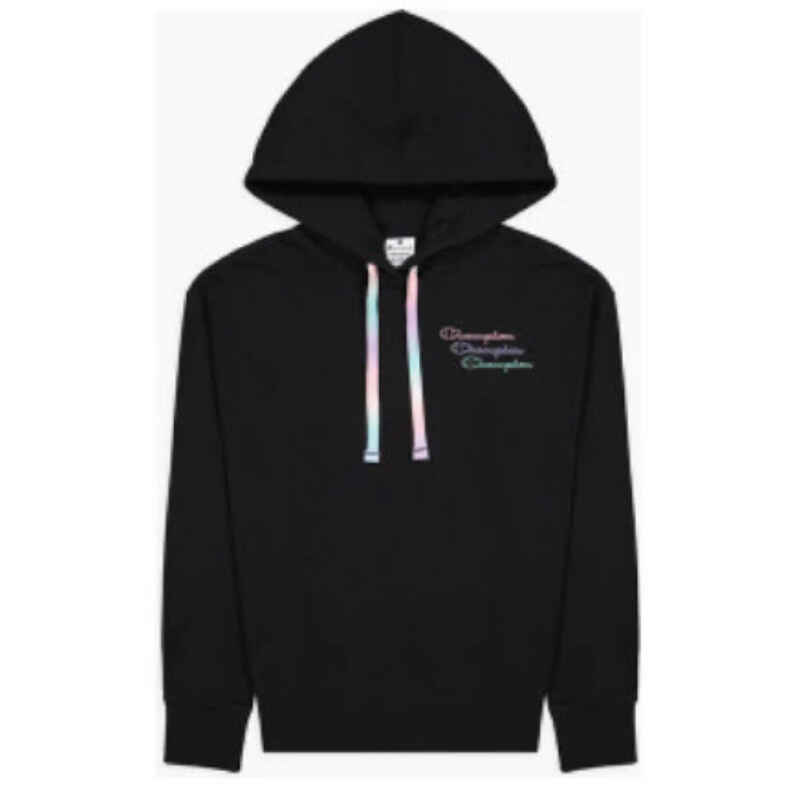 CHAMPION Hoodie Gummierter Logo-Schriftzug