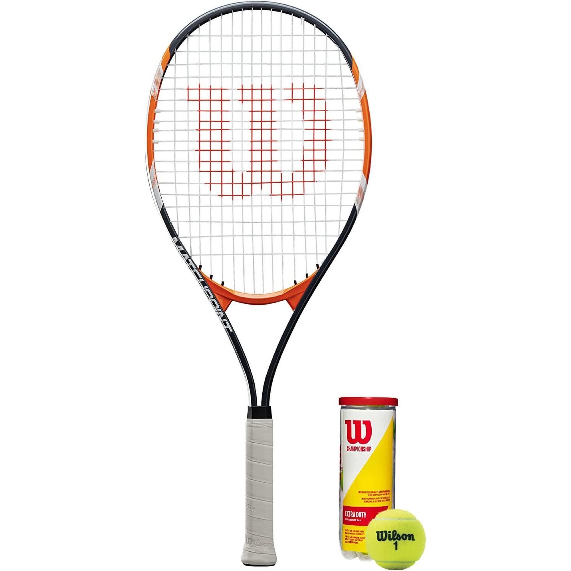 Wilson Matchpoint XL Tennis Racket + 3 Balls 1/1
