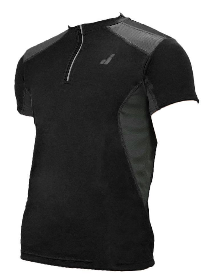 Joluvi Trail Zip T-Shirt - Black 1/2