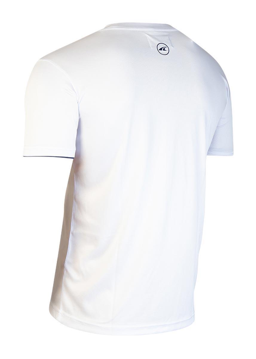 Akron Denis Technical T-shirt - White / Navy 3/4