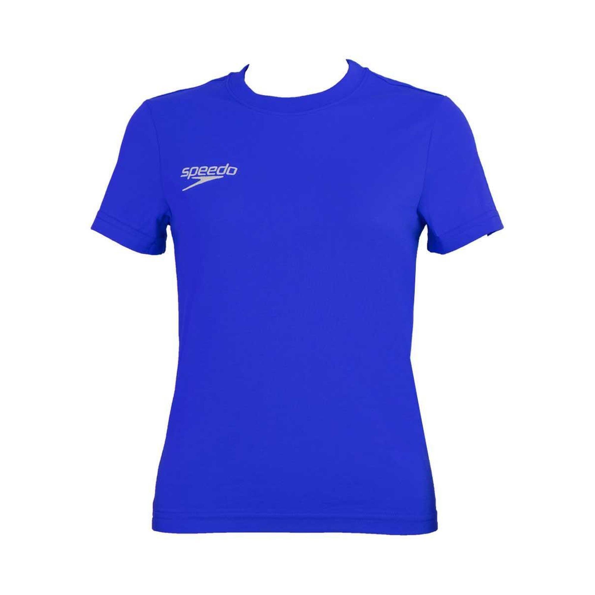 Speedo Team Kit Junior Small Logo T-Shirt - Blue - Blue 1/1