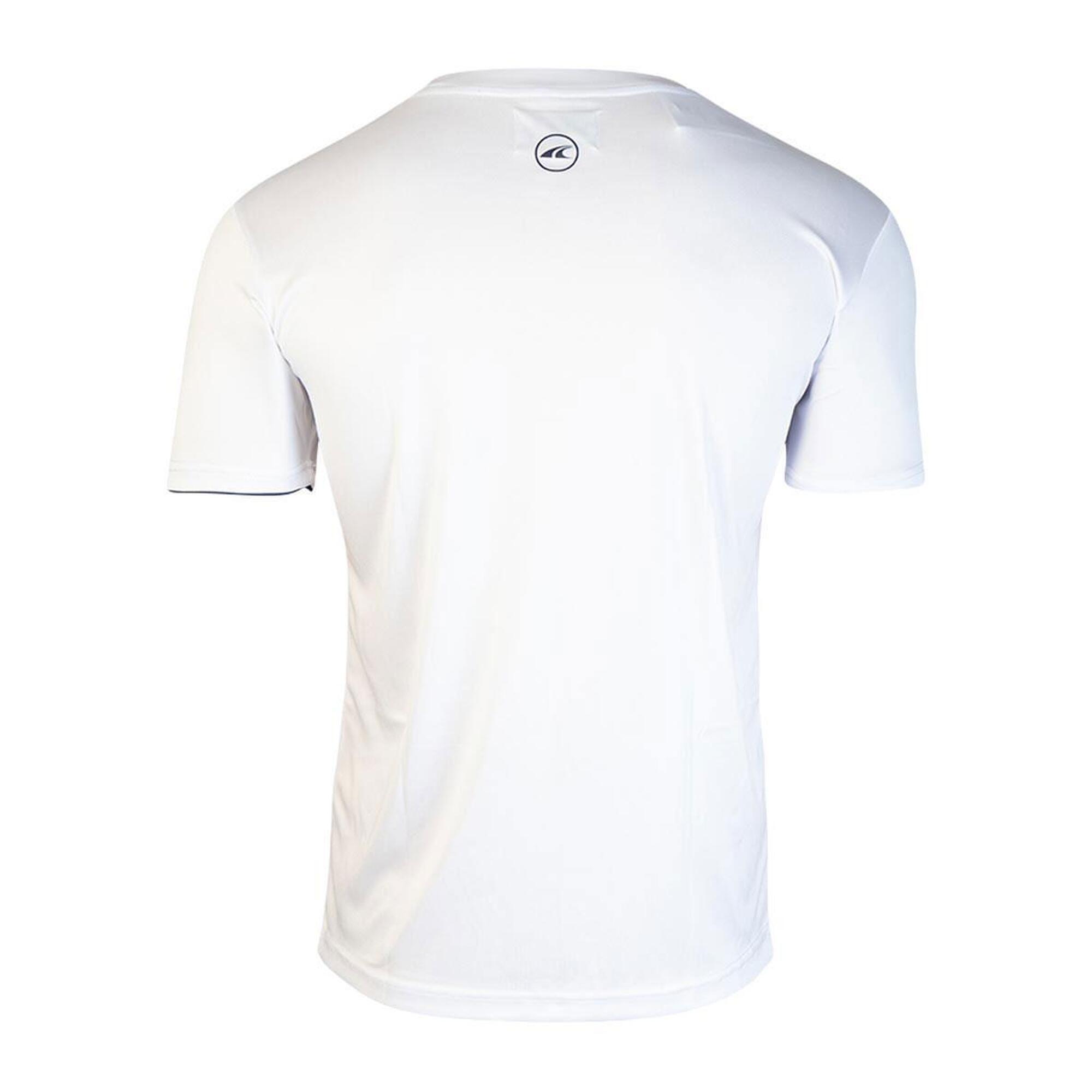 Akron Denis Technical T-shirt - White / Royal Blue 3/5