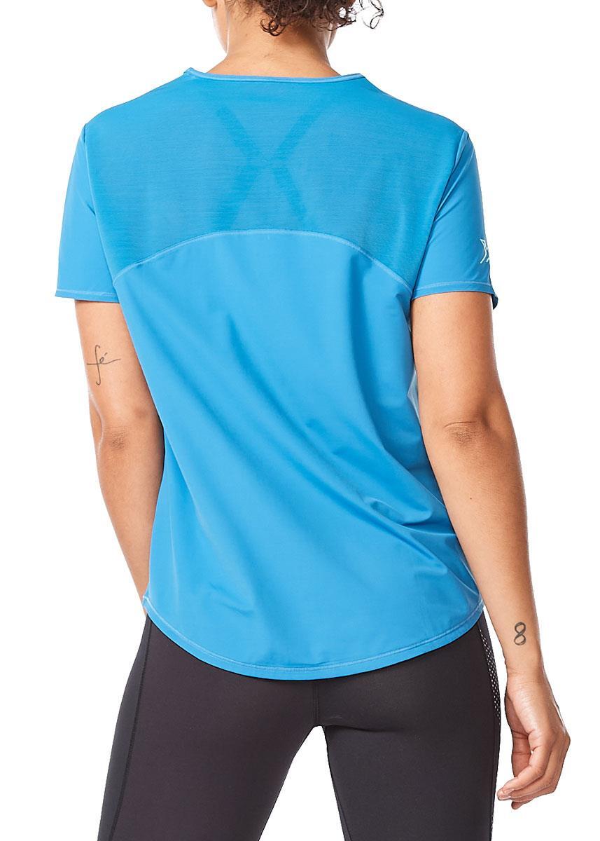 2XU Women's Motion Mesh T-Shirt - Lake Blue 2/5