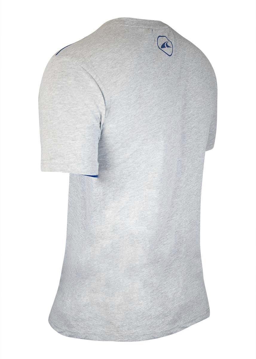 Akron New Orleans Cotton T-shirt - Grey / Navy 3/5
