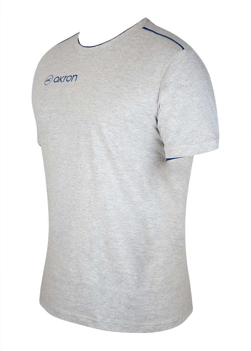 Akron New Orleans Cotton T-shirt - Grey / Navy 5/5