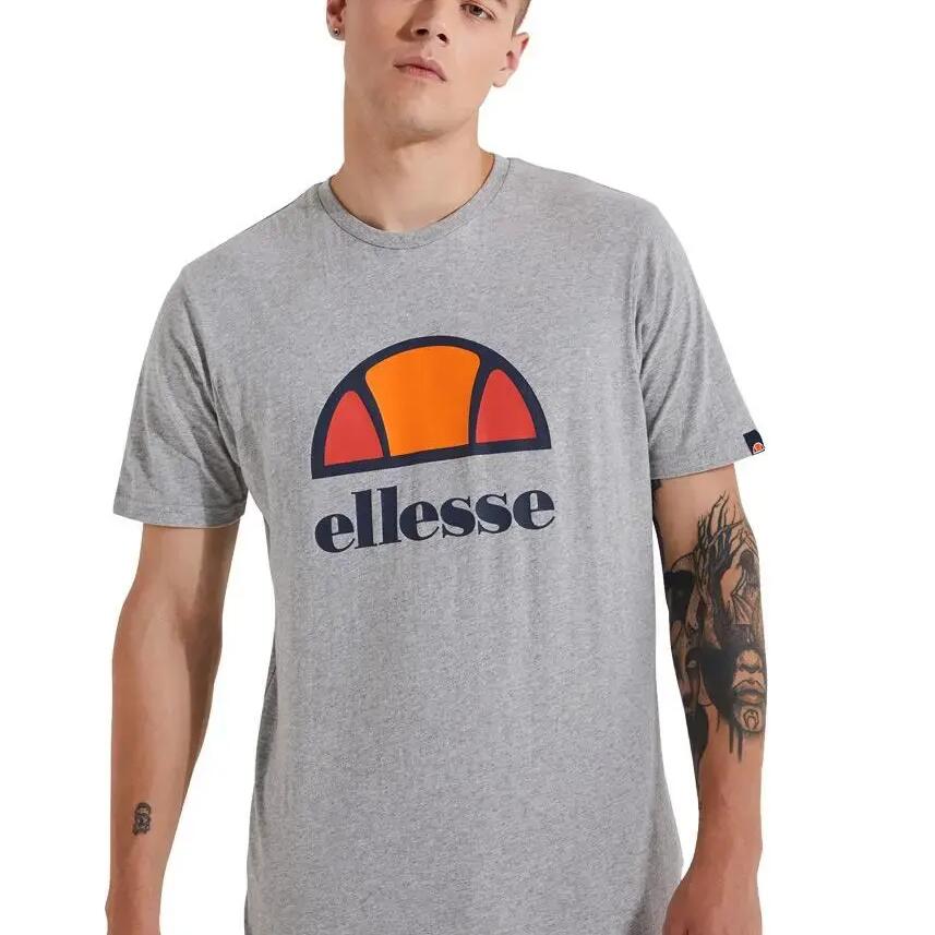 ELLESSE Men's Dyne T-Shirt, Grey Marl, Size M