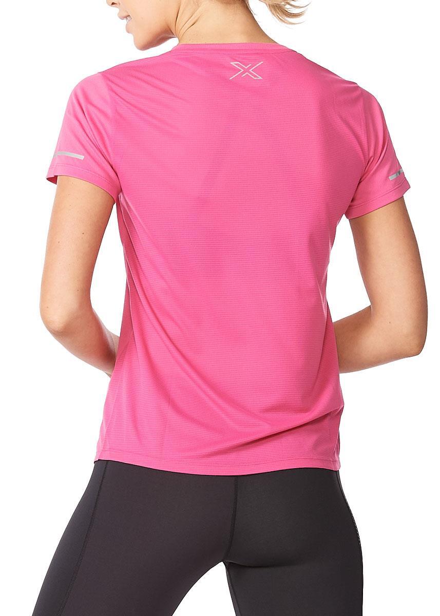 2XU Women's Aero T-Shirt - Magenta 2/4