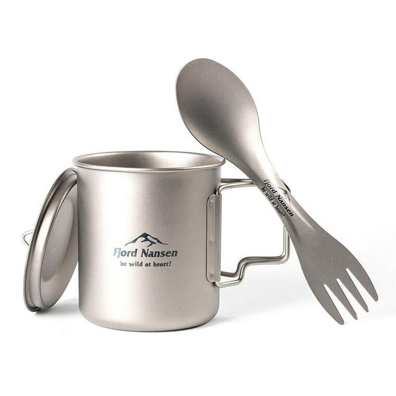 Zestaw turystyczny kubek + Spork Fjord Nansen Jacon Titanium Set