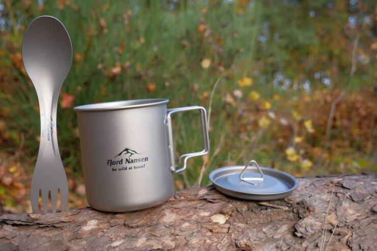 Zestaw turystyczny kubek + Spork Fjord Nansen Jacon Titanium Set 4/5
