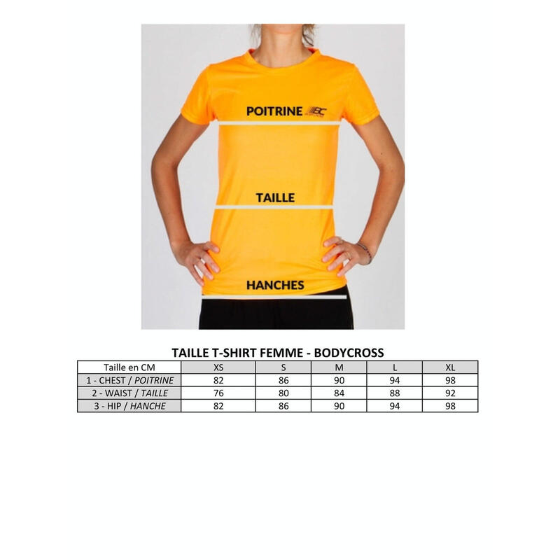T-shirt de running à capuche Isla - Noir - Femme