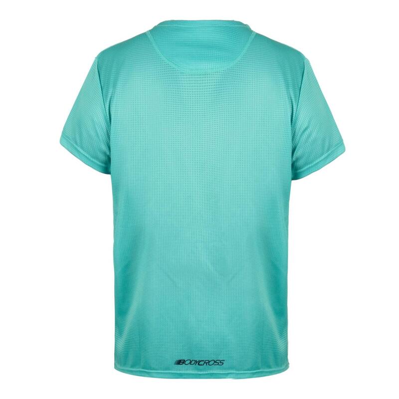 T-shirt de running à zips Birkan - Vert - Homme