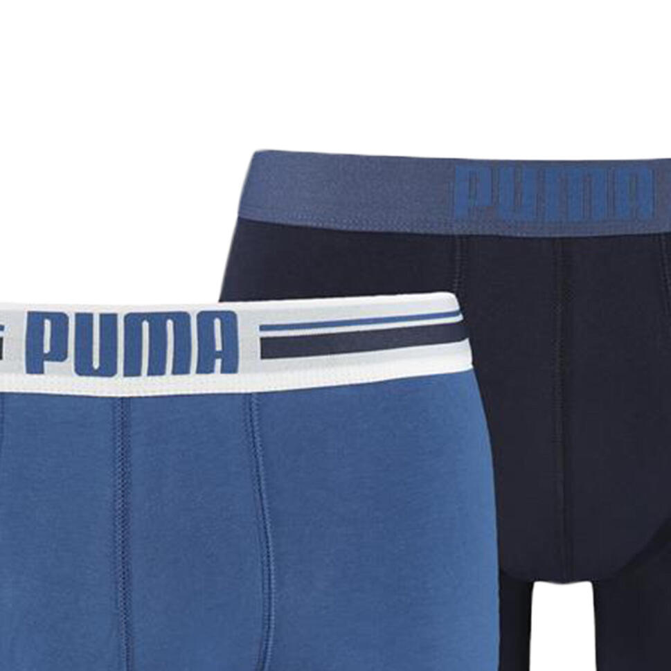 Bokserki treningowe męskie Puma Placed Logo Boxer 2 pack