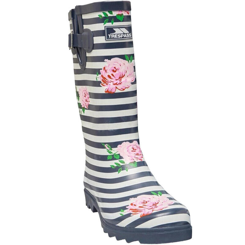Bottes de pluie ELENA Femme (Bleu marine / Blanc / Rose)