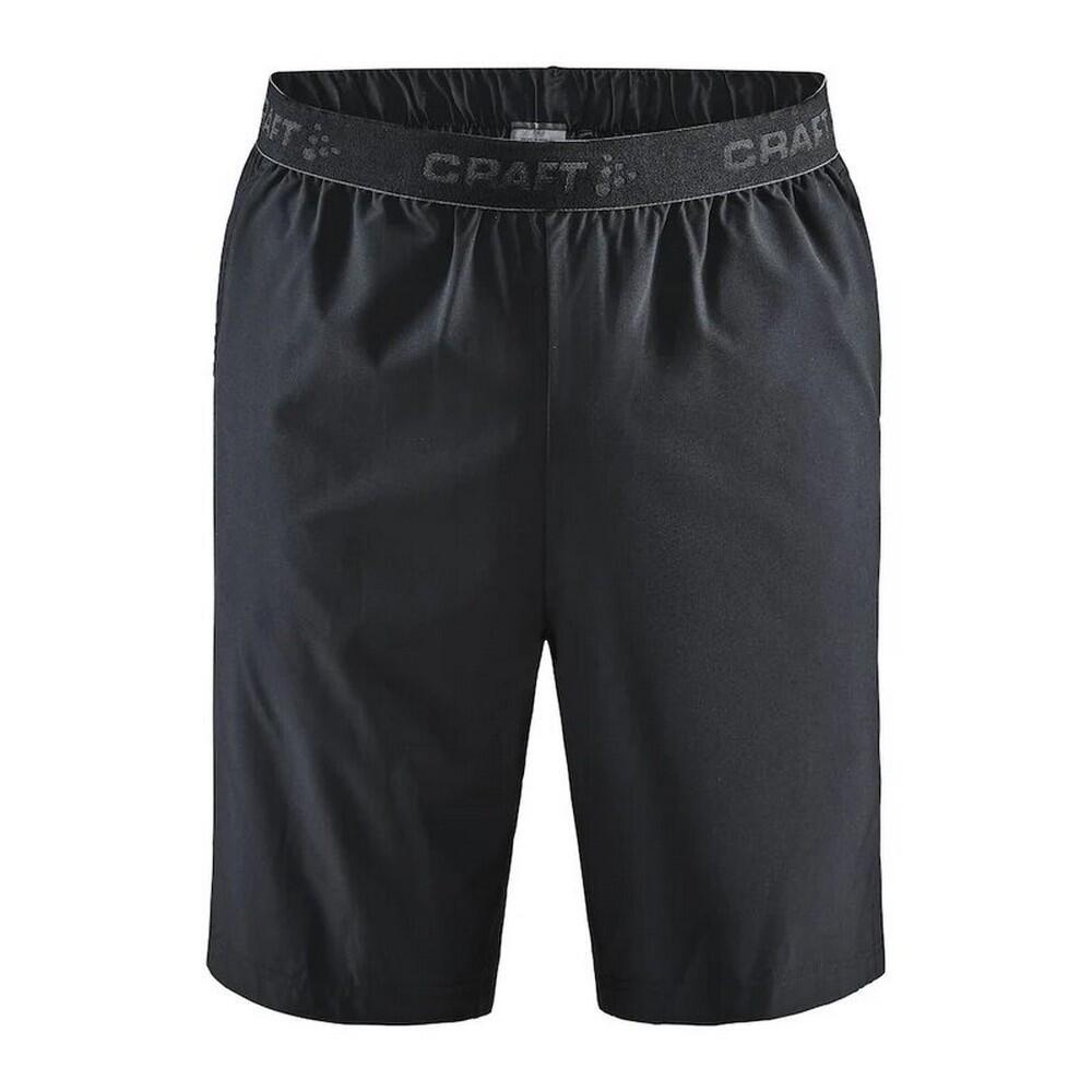 Mens Core Essence Relaxed Fit Shorts (Black) 1/4