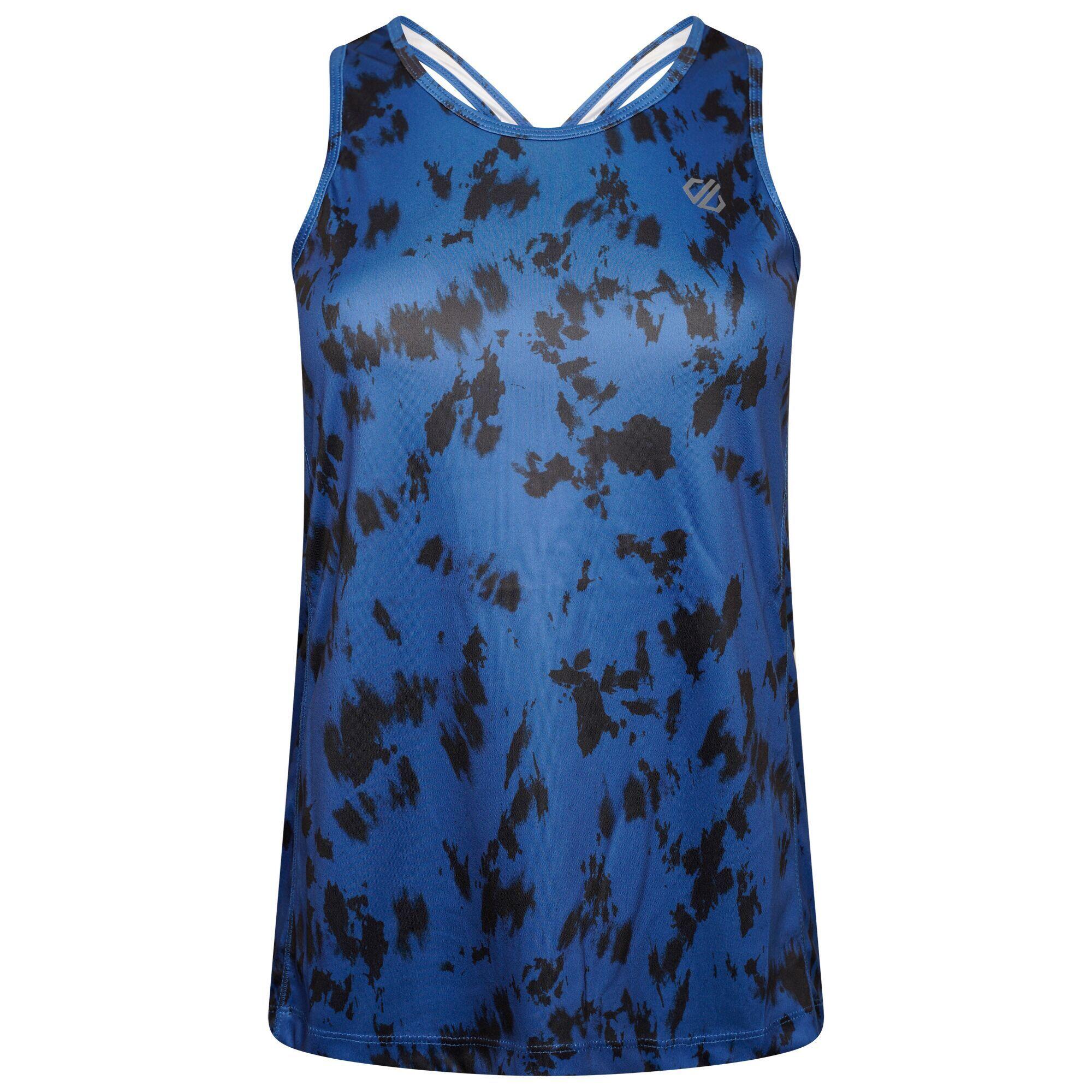 Womens/Ladies Ardency II Tie Dye Recycled Vest (Space Blue) 1/5