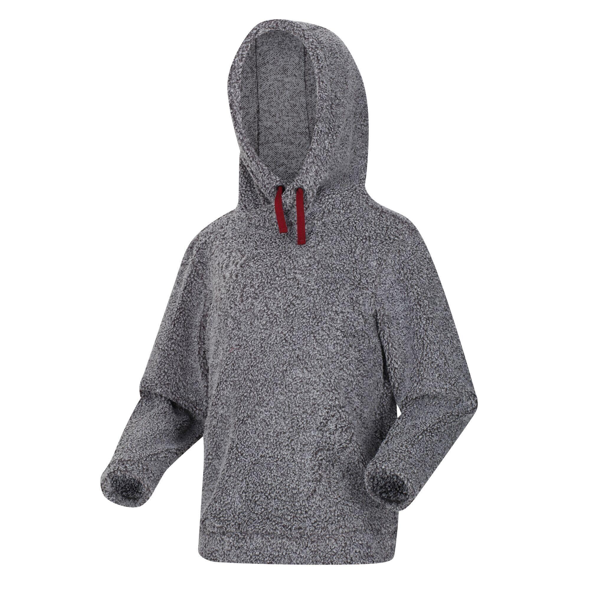 Childrens/Kids Keyon Hooded Fleece (Rhino Marl) 3/5