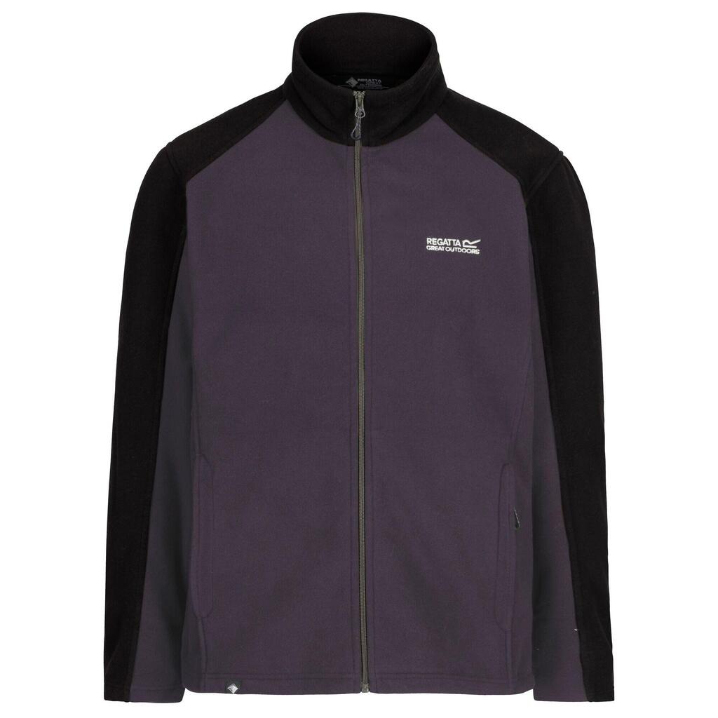 Great Outdoors Mens Hedman II Two Tone Full Zip Fleece Jacket (Iron/Black)