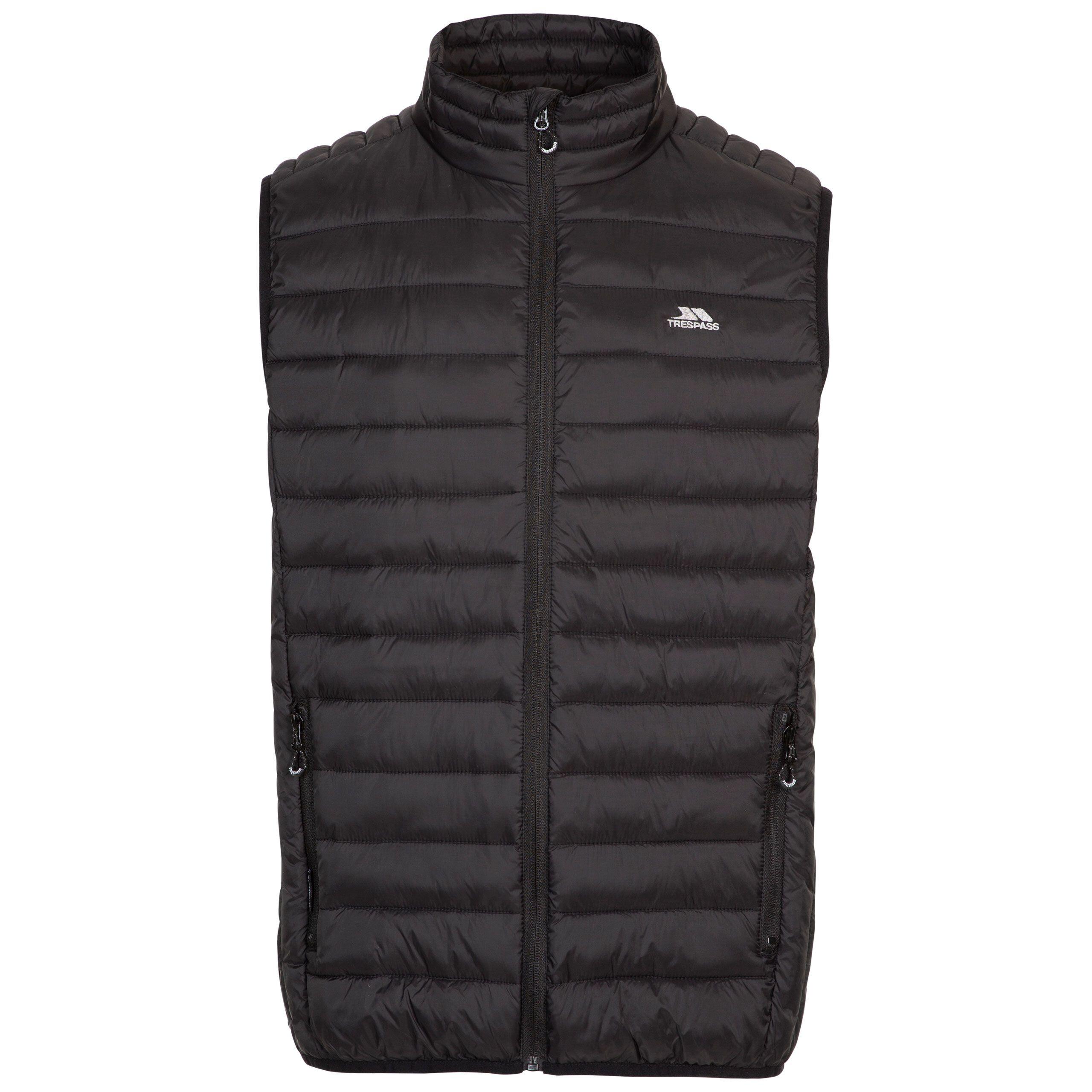 TRESPASS Mens Gallenton Packaway Gilet (Black)