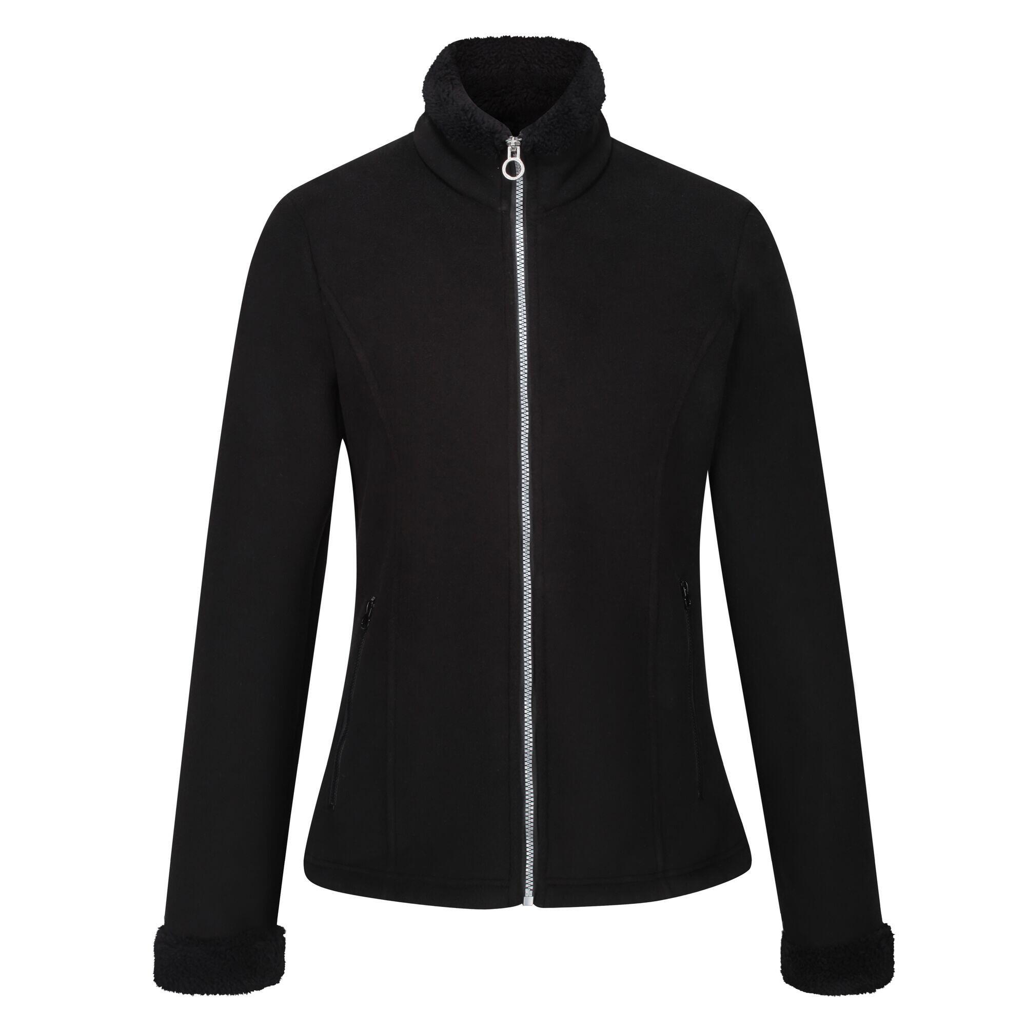 Womens Ladies Brandall Heavyweight Fleece Jacket Black