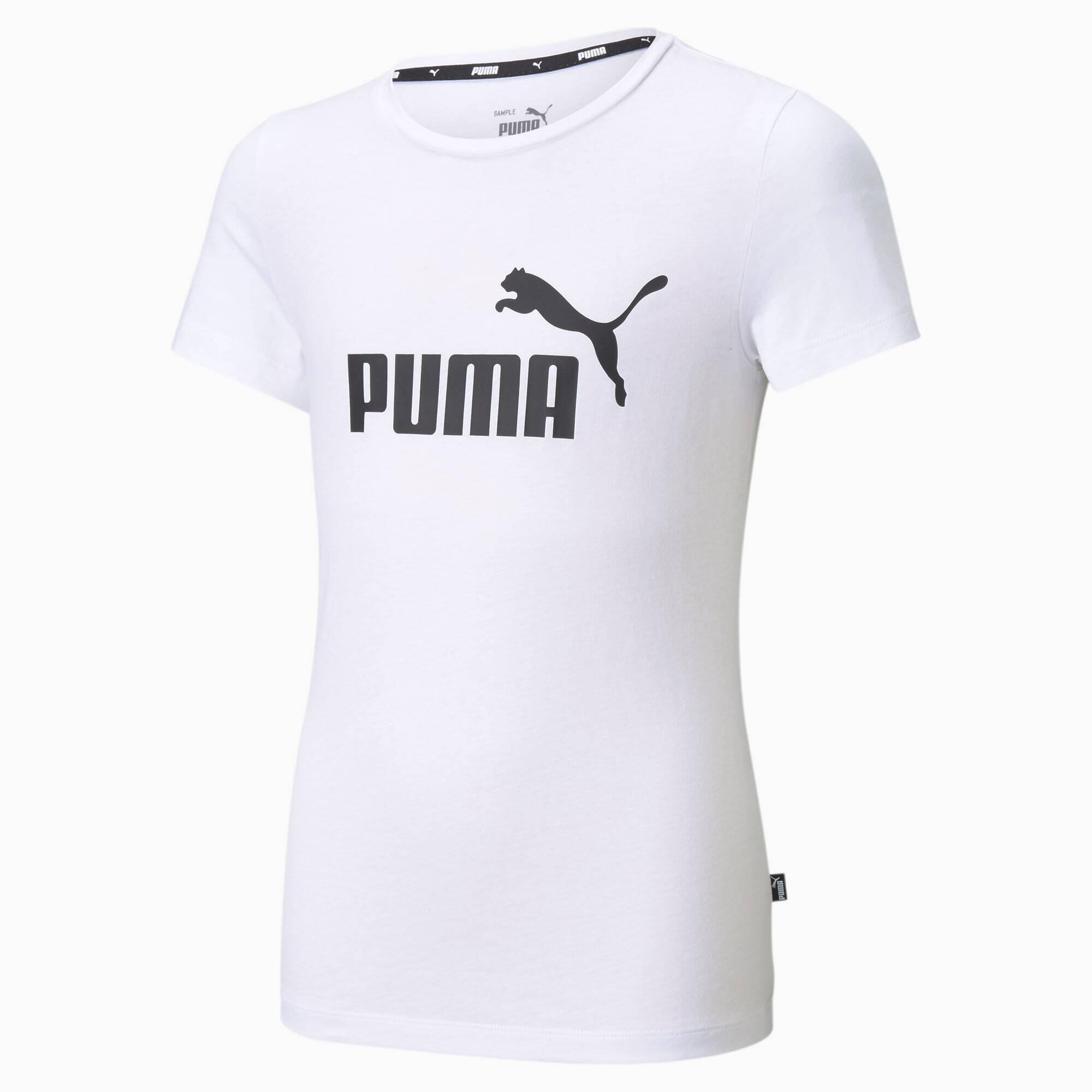T-shirt con logo Essentials per ragazzi PUMA White 3/5
