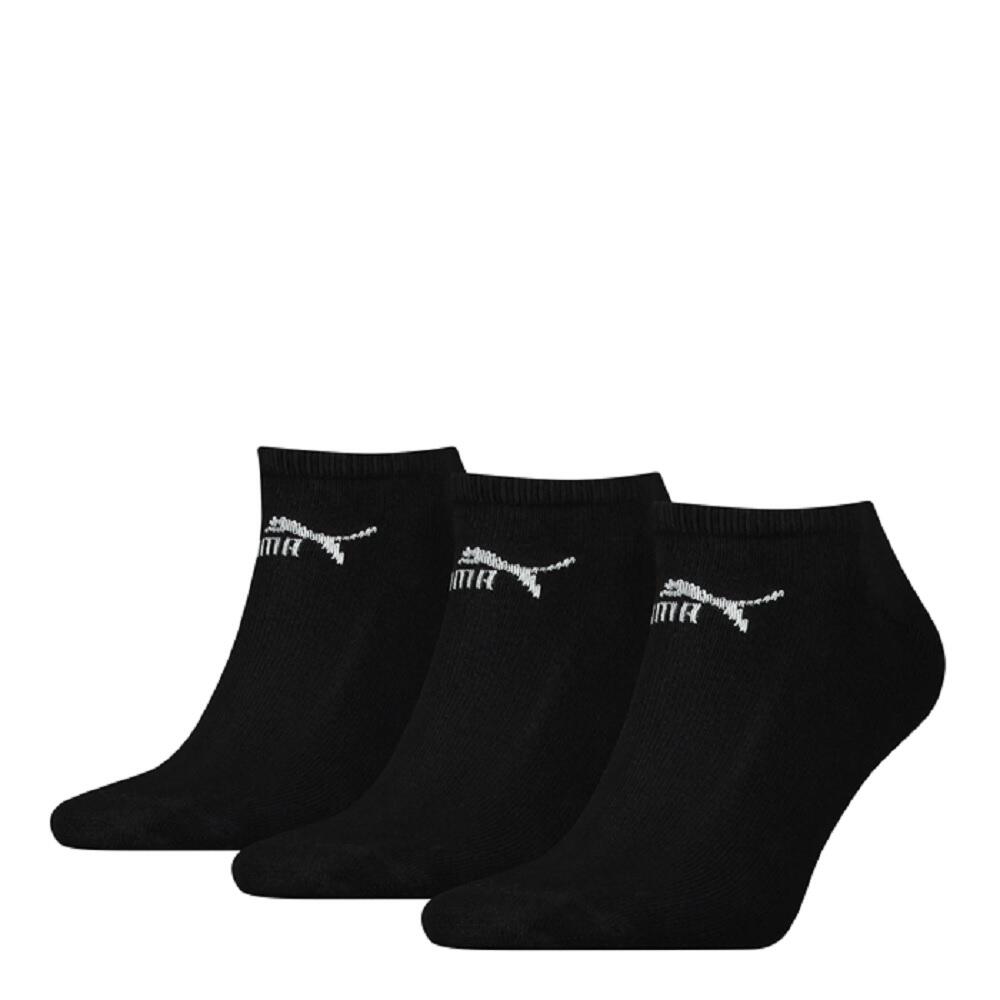 PUMA Unisex Adult Trainer Socks (Pack of 3) (Black)