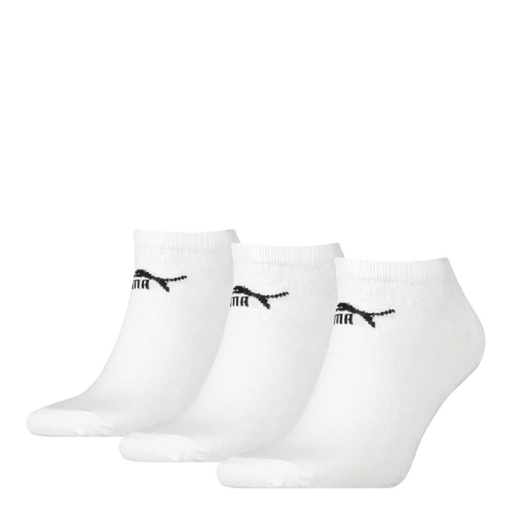 PUMA Unisex Adult Trainer Socks (Pack of 3) (White)