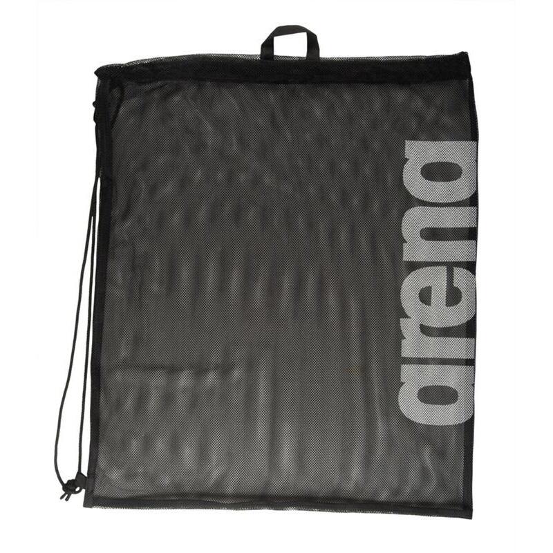 Swim Team Mesh Drawstring Bag (Black/White) 1/1