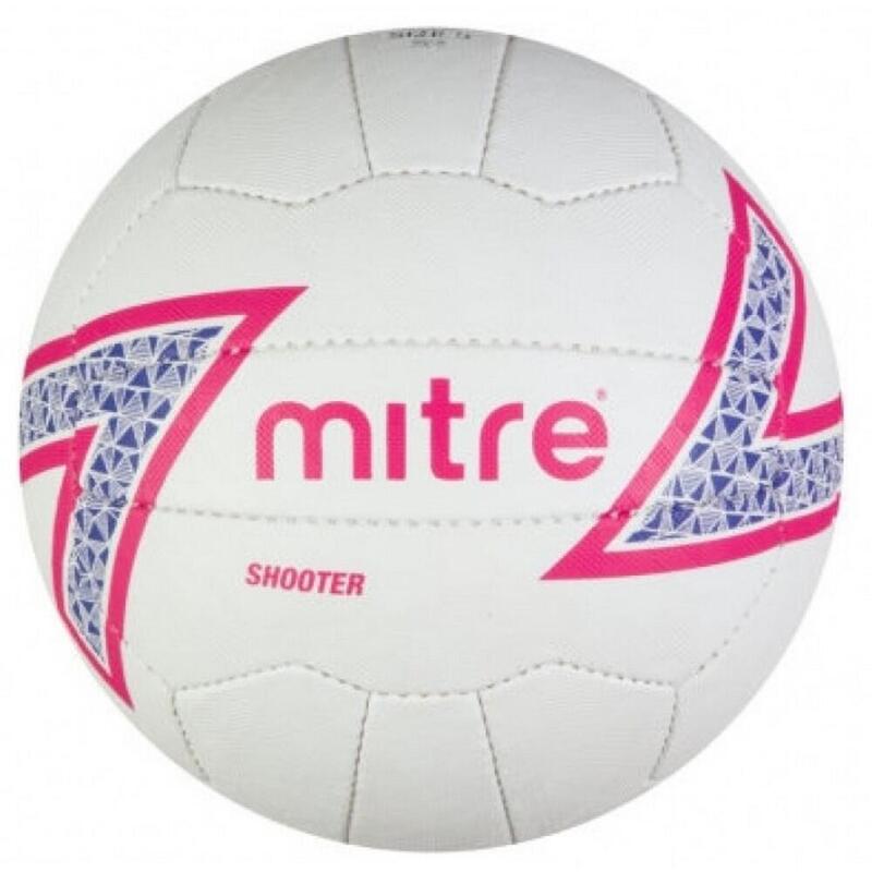 "Shooter" Netzball Logo Damen und Herren Weiß/Pink/Blau