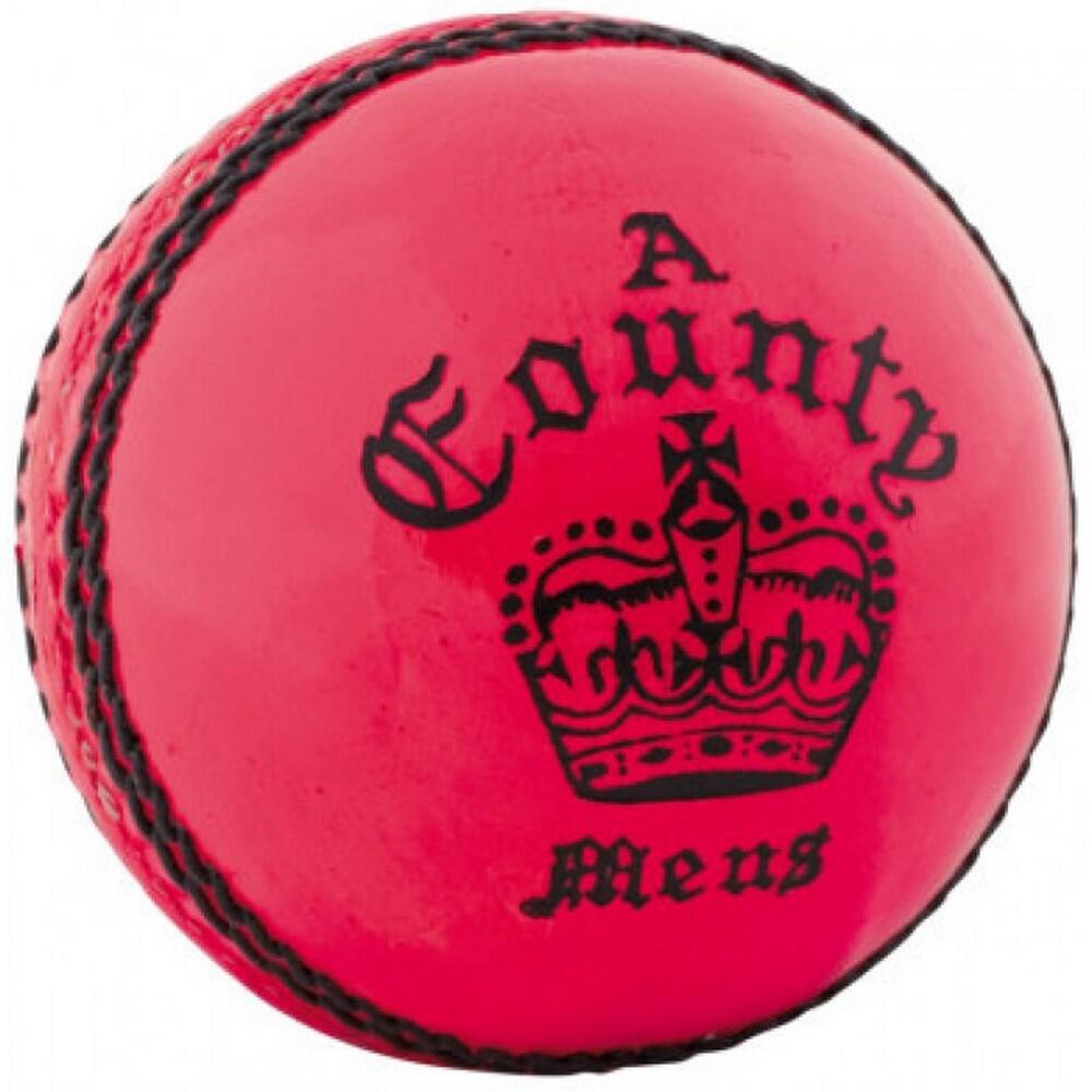 READERS County Crown Leather Cricket Ball (Pink)