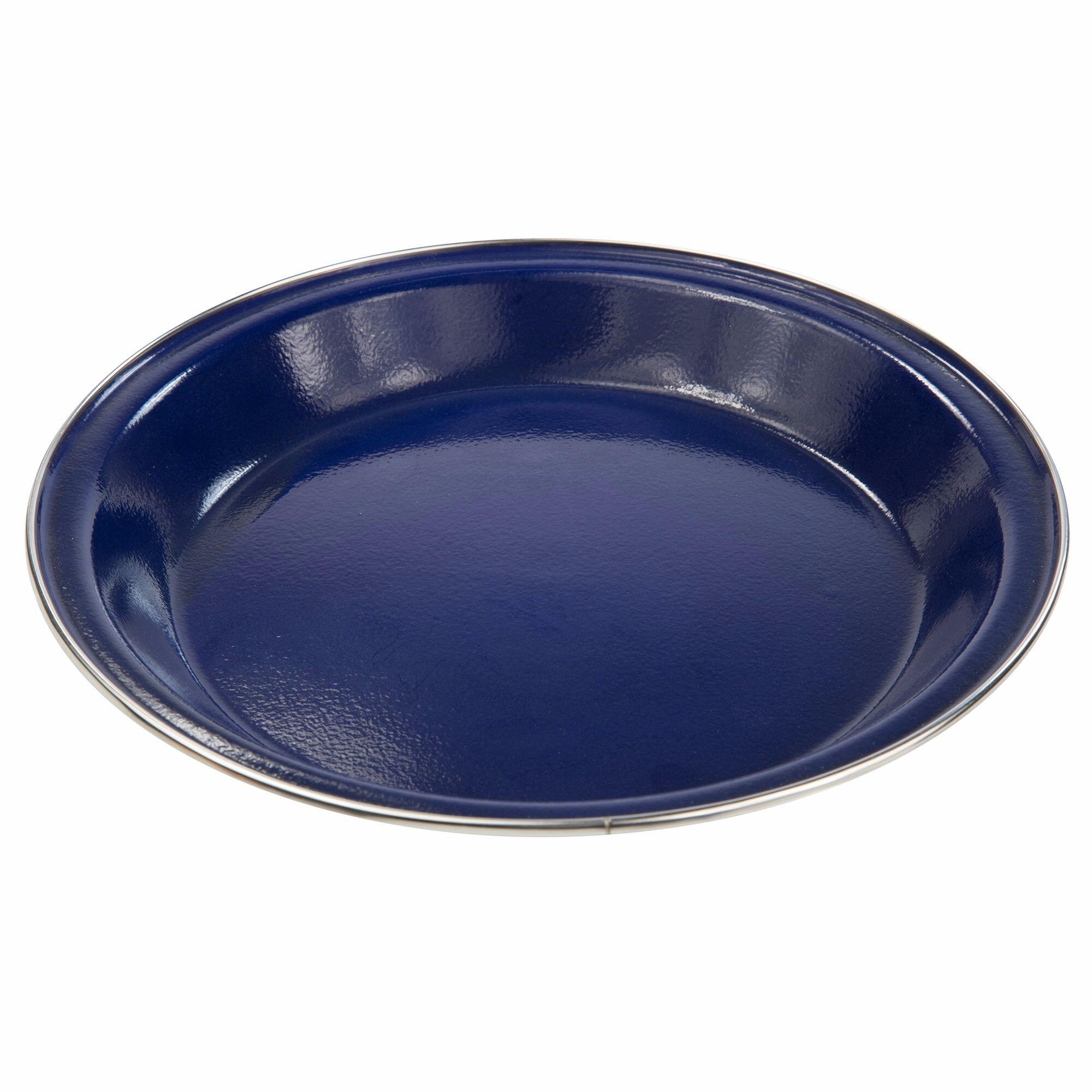 Enamel camping plate (Blue)