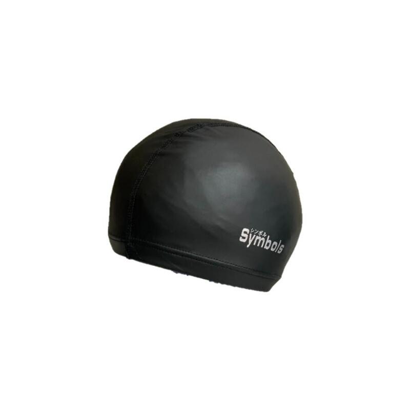 CAP002 Adult PU coated, comfortable Swimming Cap - Black