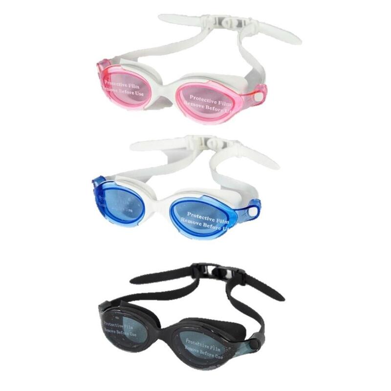 MS-9500 Adult Anti-Fog UV Protection Silicone Swimming Goggles - BLACK