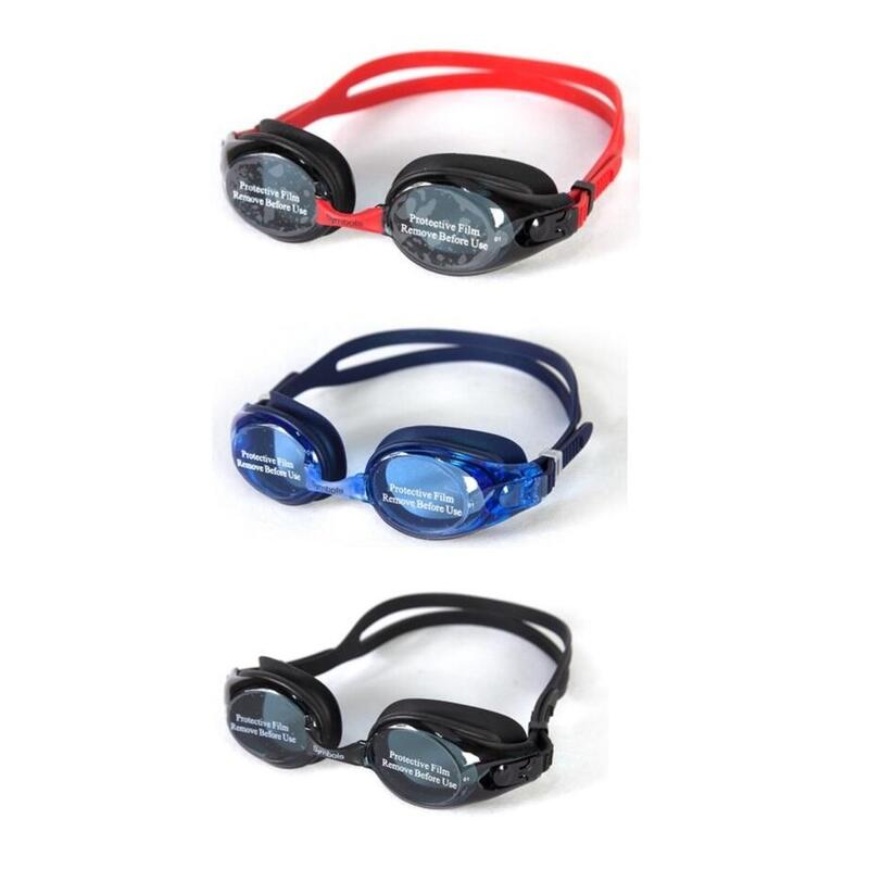 MS-6700 Silicone Anti-Fog UV Protection Optical Swimming Goggles - RED/BLACK