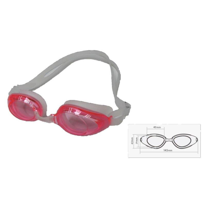【MS-7600】高級防霧防UV矽膠泳鏡 - 粉紅色