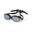 MS-9500 Silicone Anti-Fog UV Protection Optical Swimming Goggles - Black/Silver