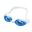 MS-7600MR Silicone Anti-fog Reflective Swimming Goggles - Blue