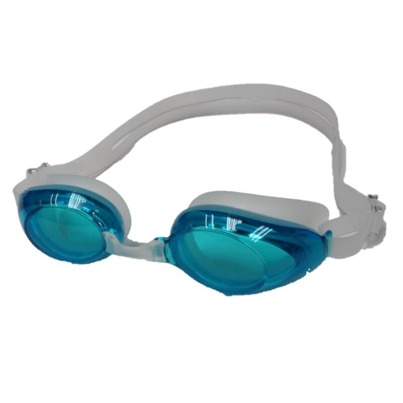 [MS-7600] Silicone UV Protection Anti-Fog Swimming Goggles - LIGHT BLUE