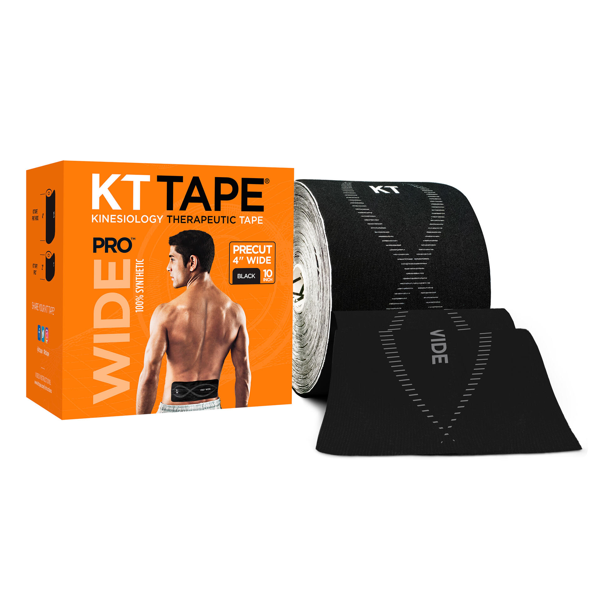 Tape "Pro wide precut" 25x10cm KT Tape (pak van 10) 1/1