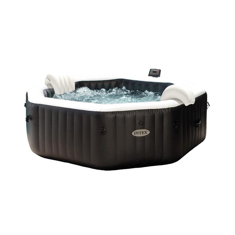 Intex PureSpa Jet & Bubble Deluxe Carbone 4 persoons - WiFi
